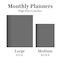 TF Publishing Medium 2026-27 Fully Floral Monthly Planner